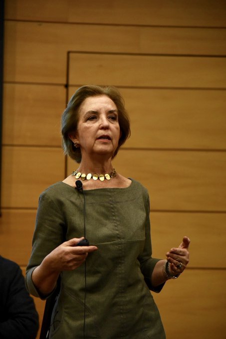 Ministra Hutt exponiendo en CEP